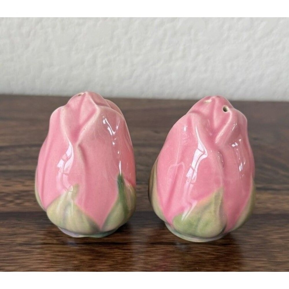 Vintage Franciscan Desert Rose Flowers Salt Pepper Shaker Set No Stopper